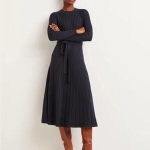 Boden Knit Midi dress size 10R Navy